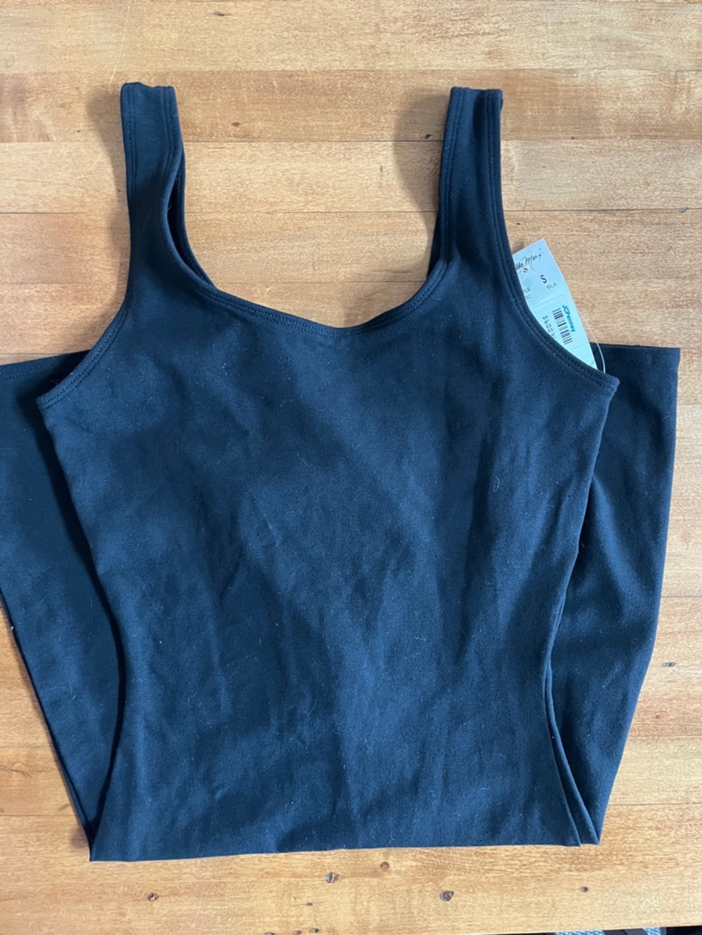 Vintage Gilda Marx Black Scoop Neck Tank Top, Women's Classic Tank